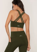 Ruched Front Sports Bra